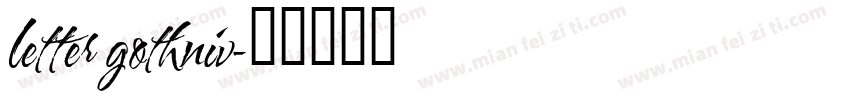 letter gothniv字体转换